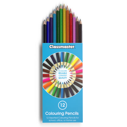 Classmaster Colouring Pencils Assorted (Pack of 12) CPW12