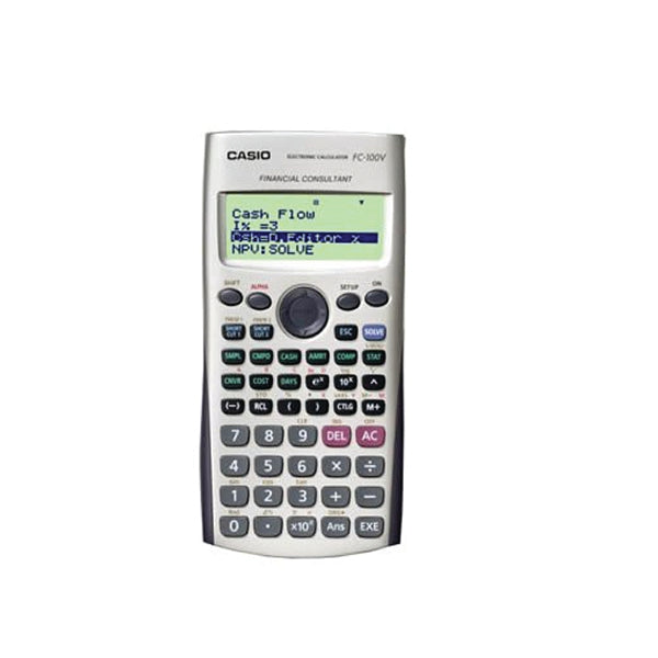 Casio 12-Digit Silver Financial Calculator FC-100V-UM