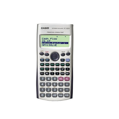 Casio 12-Digit Silver Financial Calculator FC-100V-UM