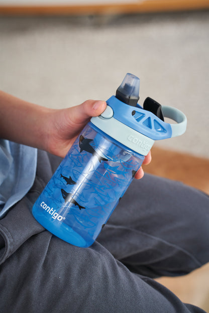 Contigo Easy Clean Autospout Bottle 14oz/420ml Blue Sharks 2127476