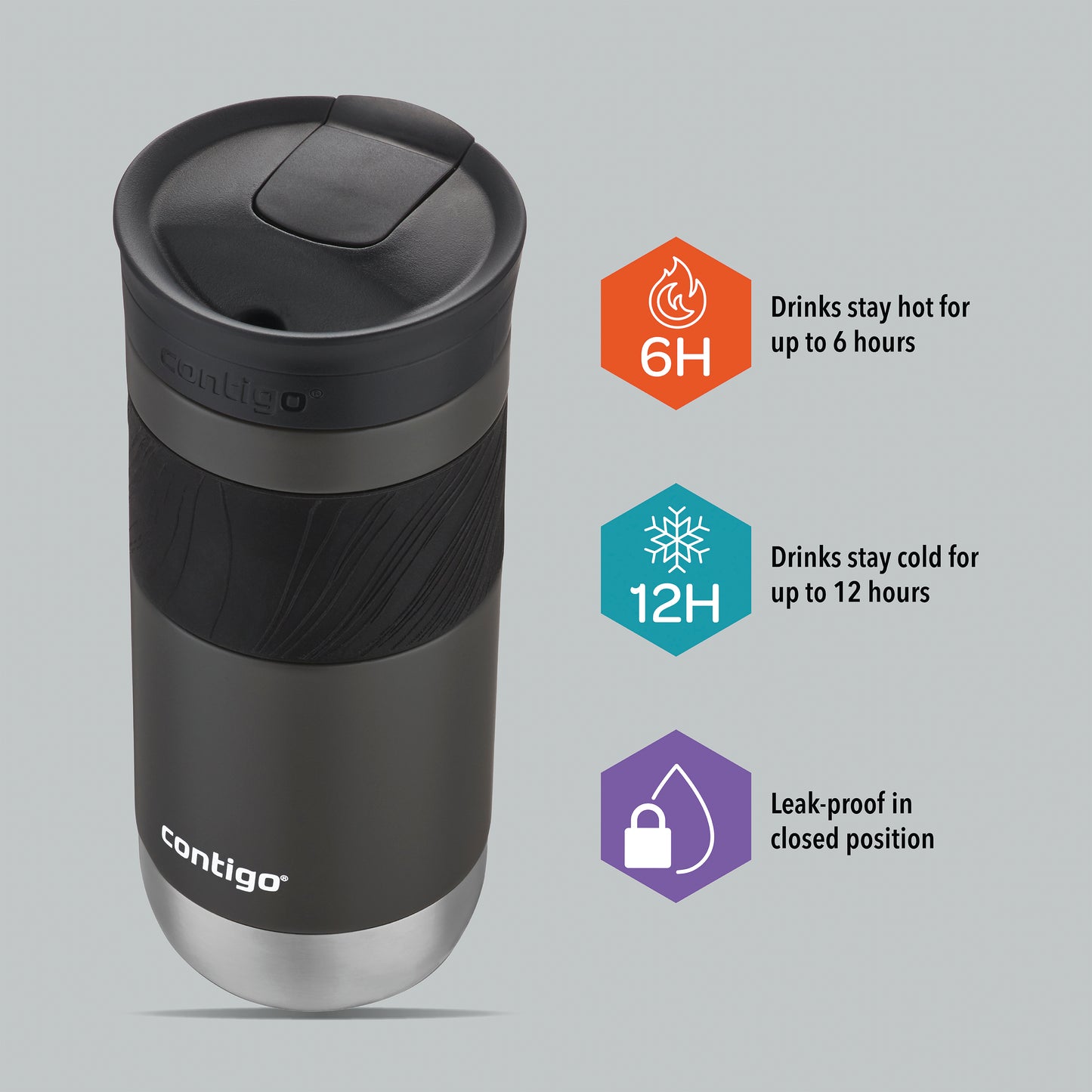 Contigo Byron 2.0 Snapseal Travel Mug 16oz/470ml Sake 2155588