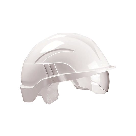 Centurion Vision Plus Safety Helmet Integrated Visor White