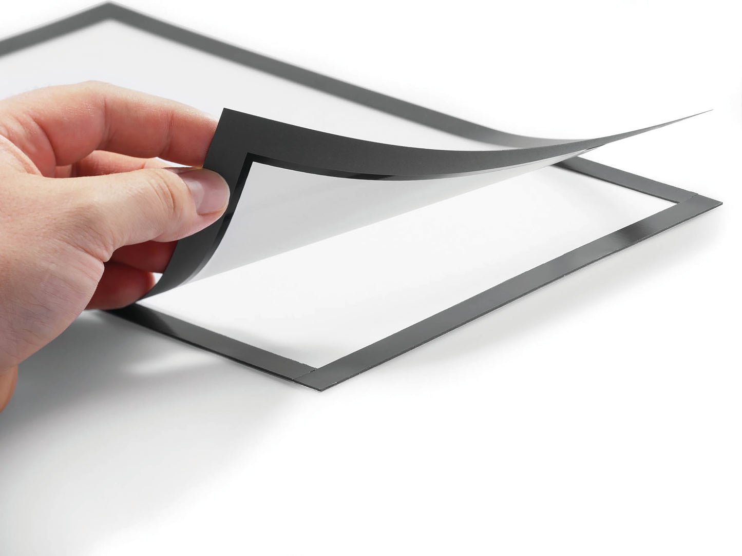 Durable Duraframe Self Adhesive A4 Silver (Pack of 2) 4872/23