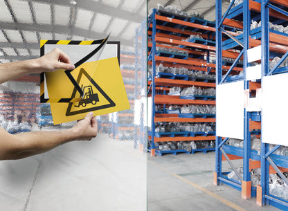 Durable Duraframe Security Self Adhesive A4 Yellow/Black (Pack of 2) 4944130