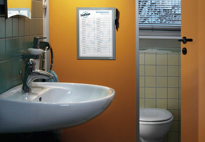 Durable Duraframe Note Self Adhesive A4 Silver 499323