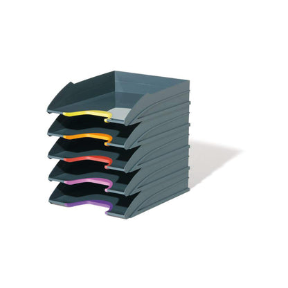 Durable VARICOLOR ECO Letter Tray Set Assorted (Pack of 5) 770557