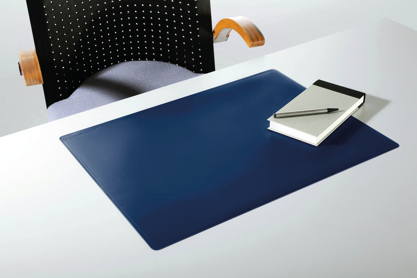 Durable Desk Mat Contoured Edge 530 x 400mm Dark Blue 710207