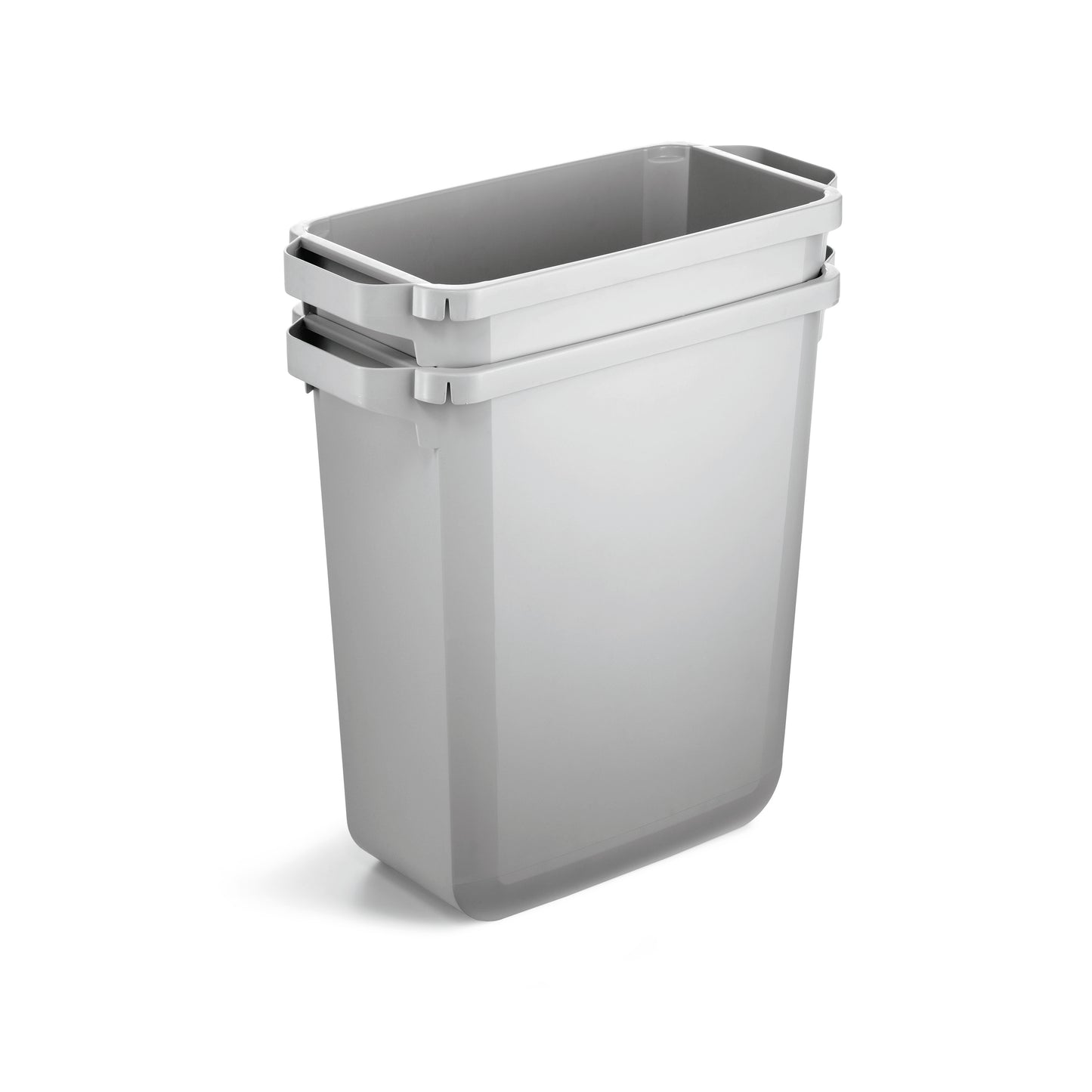 Durable Durabin Eco Rectangular Waste Bin 60 Litre 590x282x600mm Grey 1800503050