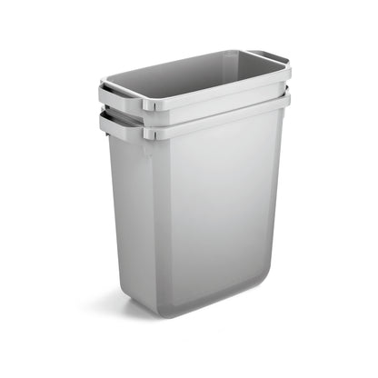 Durable Durabin Eco Rectangular Waste Bin 60 Litre 590x282x600mm Grey 1800503050