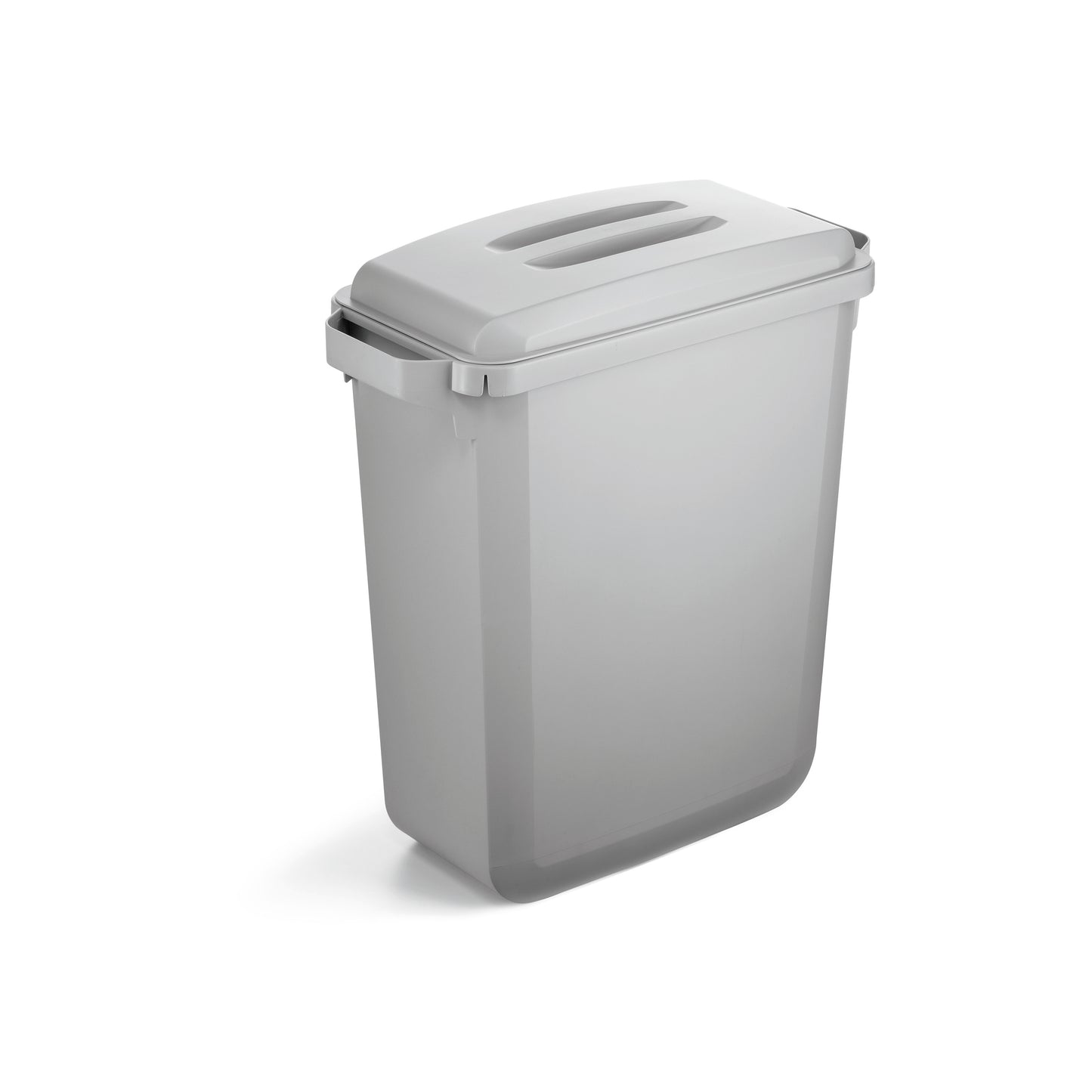 Durable Durabin Eco Rectangular Waste Bin 60 Litre 590x282x600mm Grey 1800503050