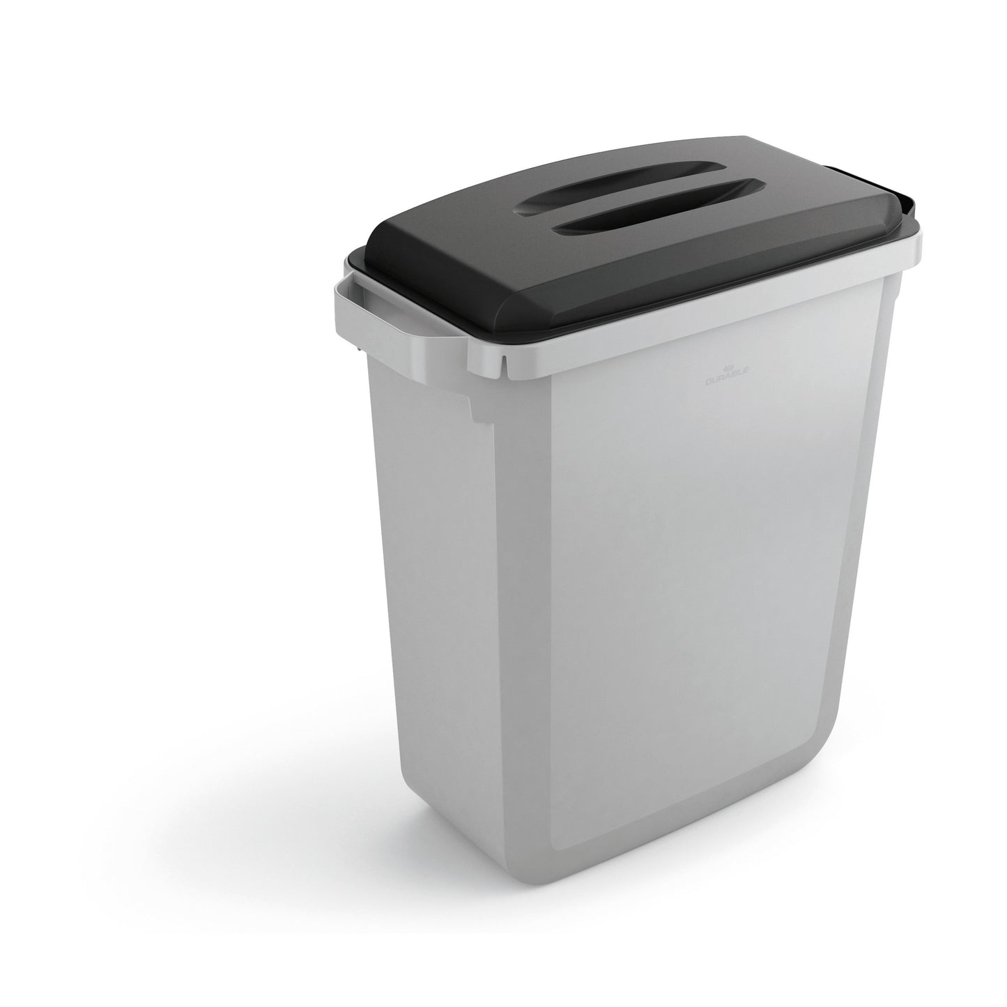Durable Durabin Eco Rectangular Waste Bin 60 Litre 590x282x600mm Grey 1800503050