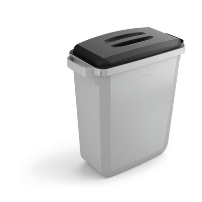 Durable Durabin Eco Rectangular Waste Bin 60 Litre 590x282x600mm Grey 1800503050