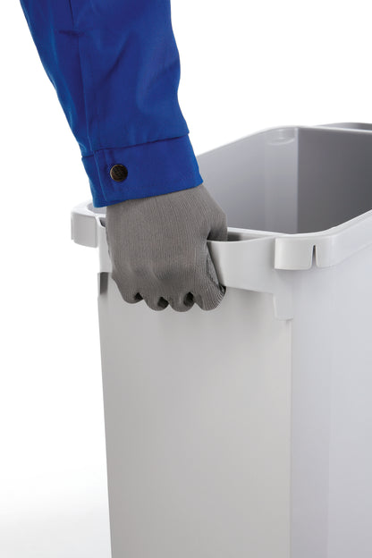 Durable Durabin Eco Rectangular Waste Bin 60 Litre 590x282x600mm Grey 1800503050