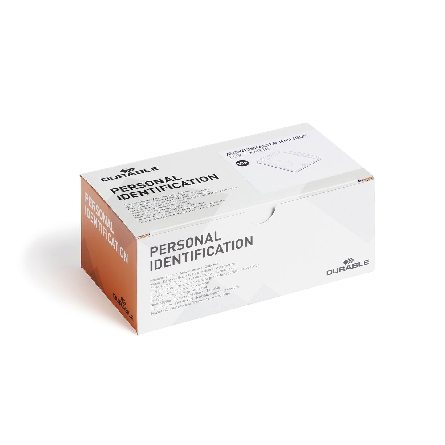 Durable Proximity Card Holder 54x85mm Clear (Pack of 10) 890519