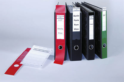 Durable Ordofix Self-Adhesive File Spine Label 60mm Assorted (Pack of 10) 8090/00