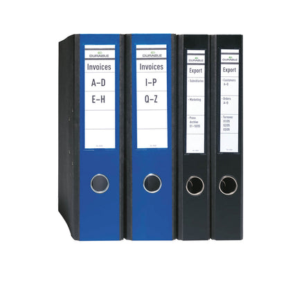Durable Ordofix Self-Adhesive File Spine Label 60mm Assorted (Pack of 10) 8090/00