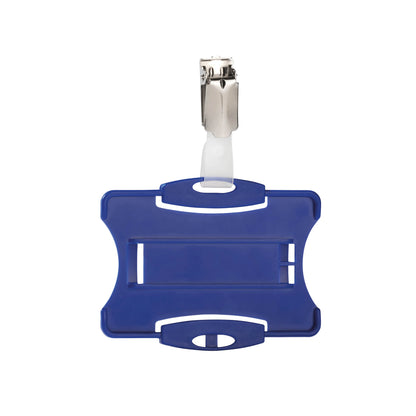 Durable Security Pass Holder with Clip 54x85mm Blue (Pack of 25) 8118/06