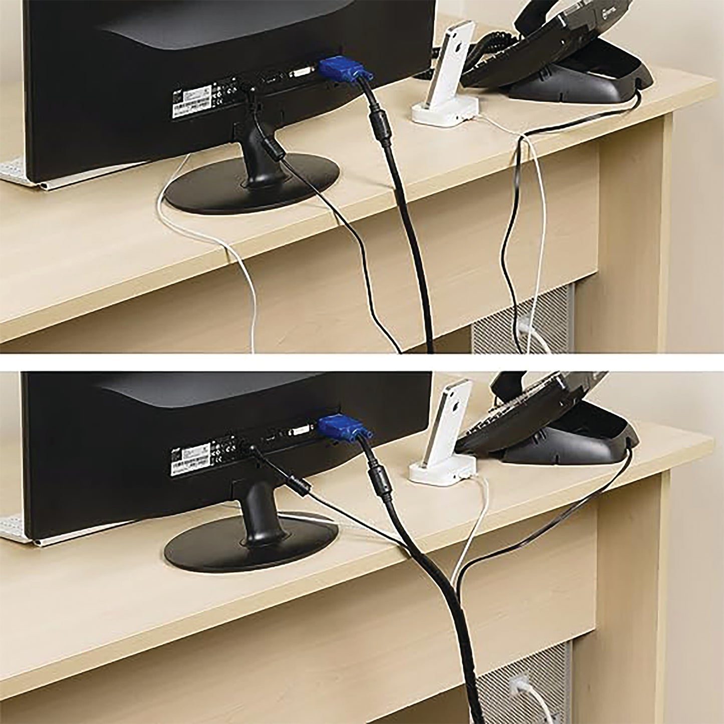 D-Line Cable Tidy Spiral Wrap 2.5m Black (Expands from 14mm to 40mm) CTW2.5B