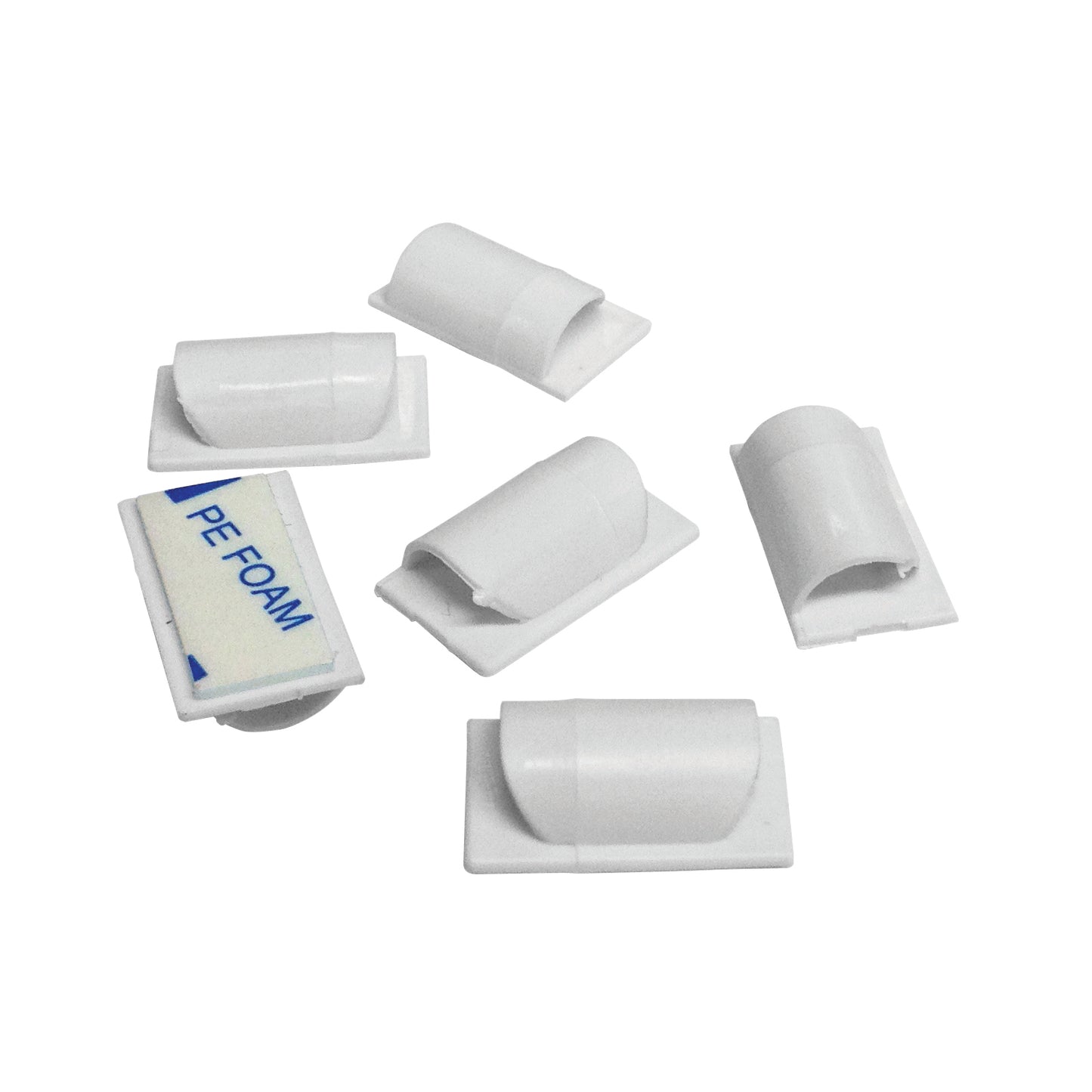 D-Line Cable Clips Self-Adhesive White (Pack of 20) CTC1P20PK