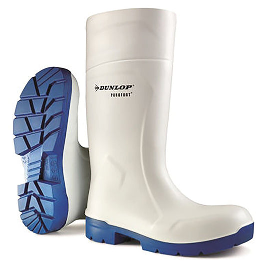 Dunlop Purofort Multigrip Waterproof Anti Bacteria Lined Safety Boots 1 Pair White 07