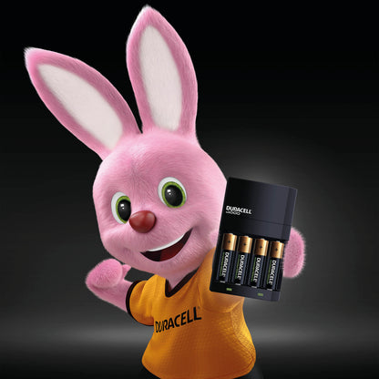 Duracell 4 Hour Battery Charger CEF14 with 2x AA/2x AAA Batteries 5004979