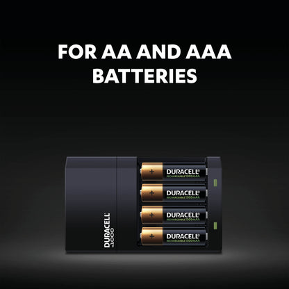 Duracell 4 Hour Battery Charger CEF14 with 2x AA/2x AAA Batteries 5004979