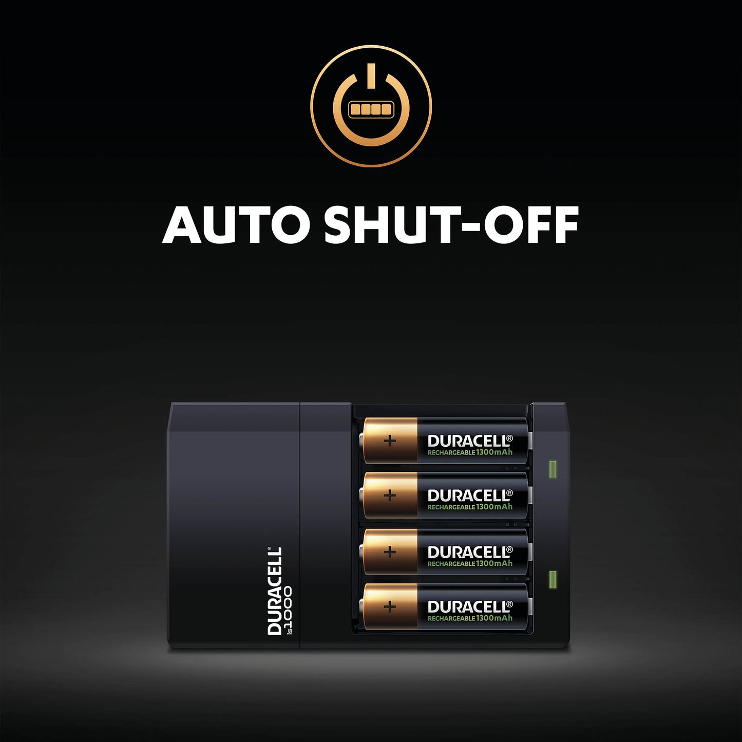 Duracell 4 Hour Battery Charger CEF14 with 2x AA/2x AAA Batteries 5004979