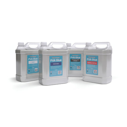Classmaster White Washable Red Label PVA Glue 5L Bottle with Screw Cap PVA5000RD
