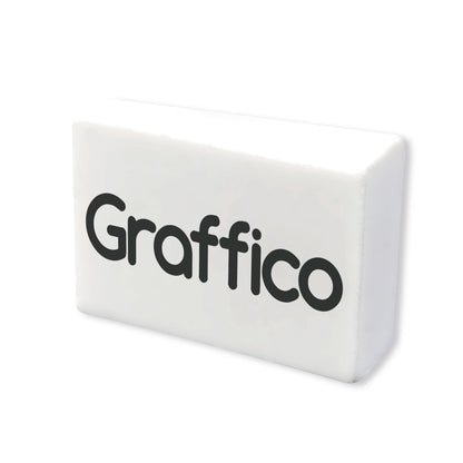 Graffico Plastic Eraser White (Pack of 45) EN05992