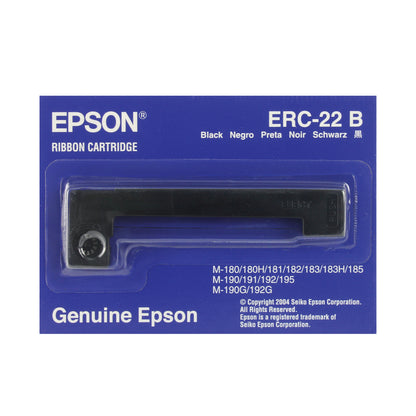 Epson ERC22B Ribbon Cartridge For M-180/190 Black C43S015358