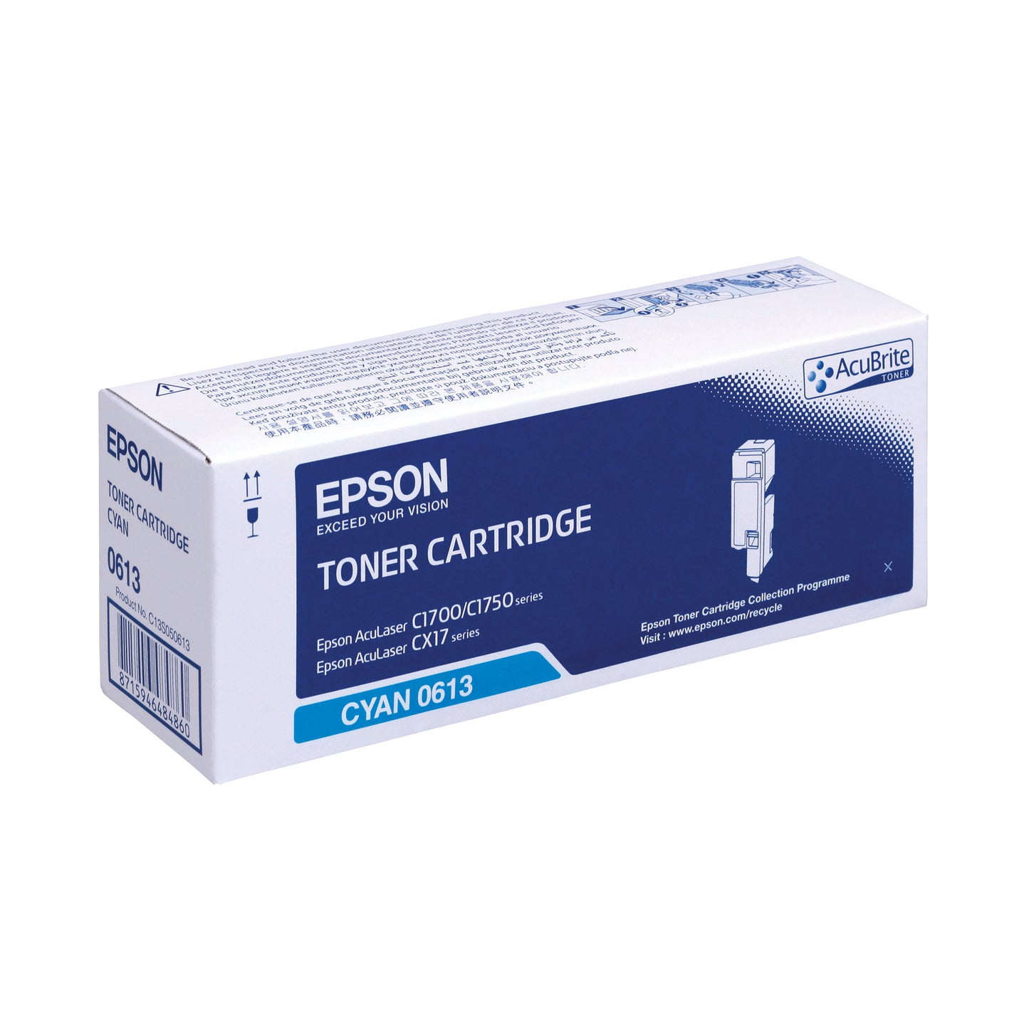 Epson 0613 Toner Cartridge High Capacity Cyan C13S050613
