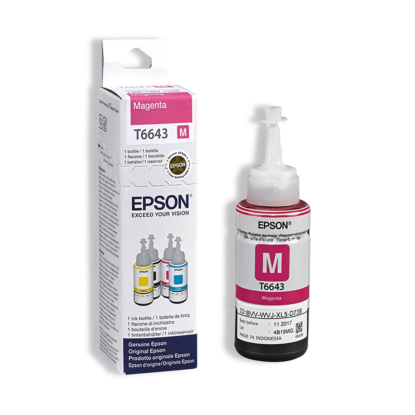 Epson 664 Ink Bottle EcoTank 70ml Magenta C13T664340