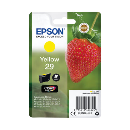 Epson 29 Home Ink Cartridge Claria Strawberry Yellow C13T29844012