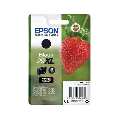 Epson 29XL Home Ink Cartridge Claria High Yield Strawberry Black C13T29914012