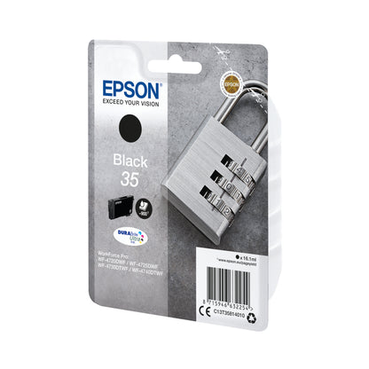 Epson 35 Ink Cartridge DURABrite Ultra Padlock Black C13T35814010
