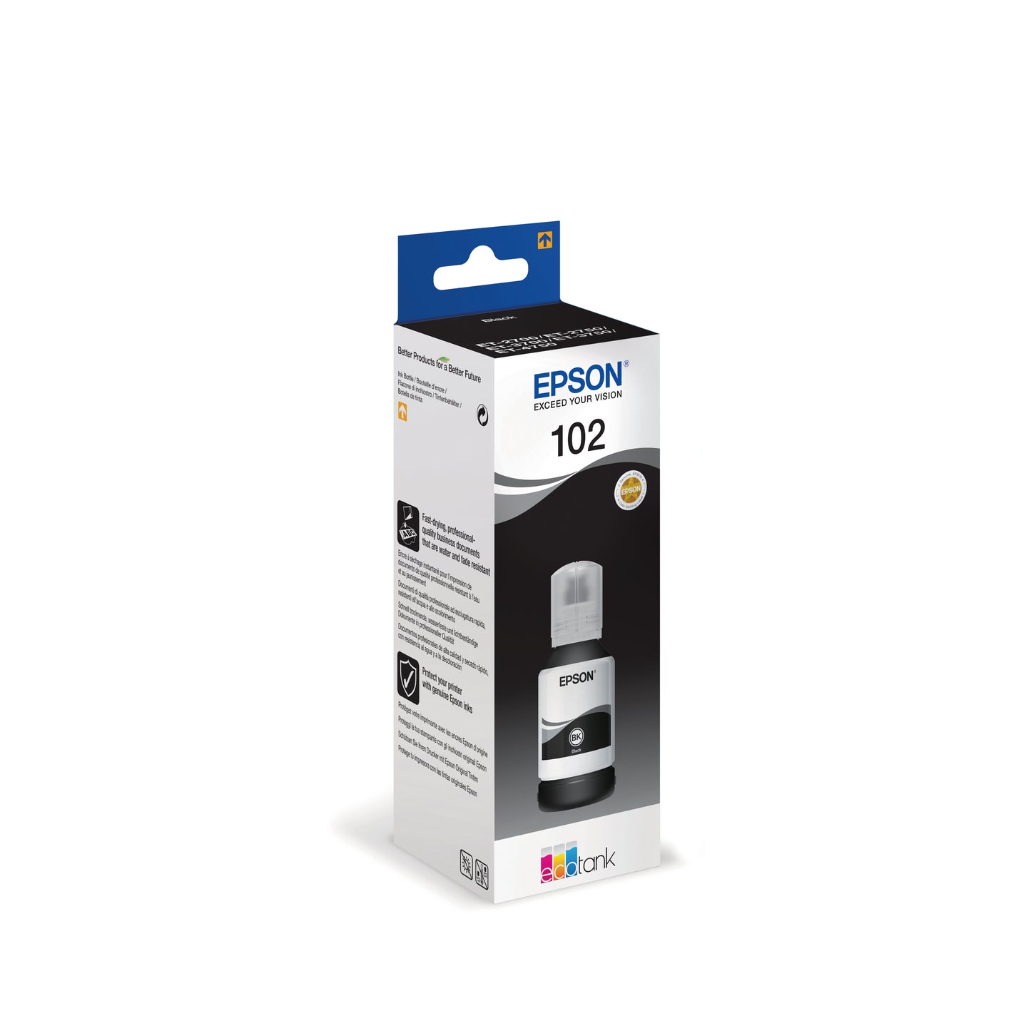 Epson 102 Ink Bottle EcoTank Pigment Black C13T03R140