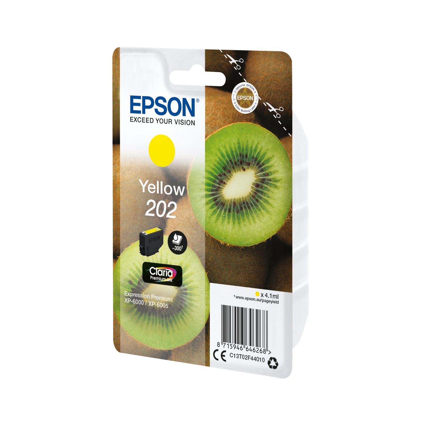 Epson 202 Premium Ink Claria Kiwi Yellow C13T02F44010
