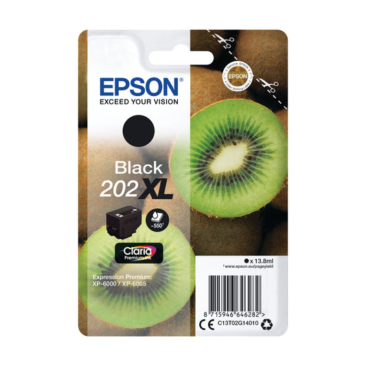 Epson 202XL Premium Ink Claria High Yield Kiwi Black C13T02G14010