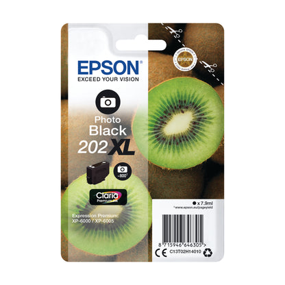 Epson 202XL Premium Ink Claria High Yield Kiwi Photo Black C13T02H14010