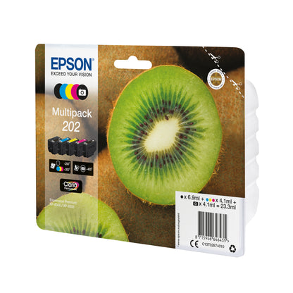 Epson 202 Premium Ink Claria Kiwi Multi CMYK/Photo Black C13T02E74010