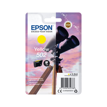 Epson 502 Ink Cartridge Binoculars Yellow C13T02V44010