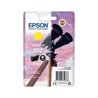 Epson 502 Ink Cartridge Binoculars Yellow C13T02V44010