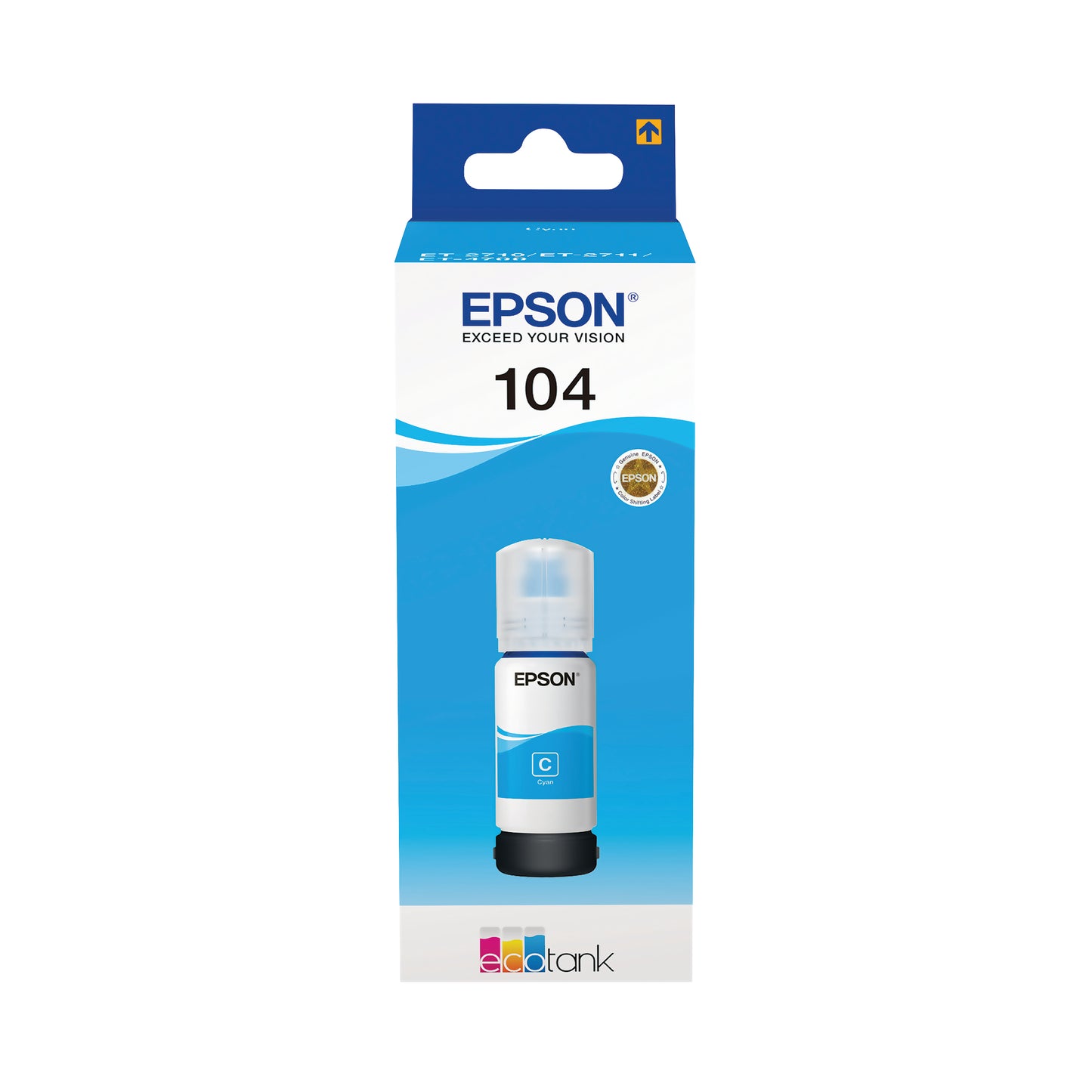 Epson 104 Ink Bottle EcoTank Cyan C13T00P240