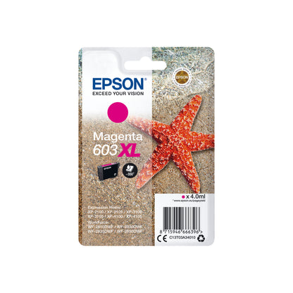 Epson 603XL Ink Cartridge High Yield Starfish Magenta C13T03A34010