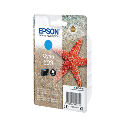 Epson 603 Ink Cartridge Starfish Cyan C13T03U24010