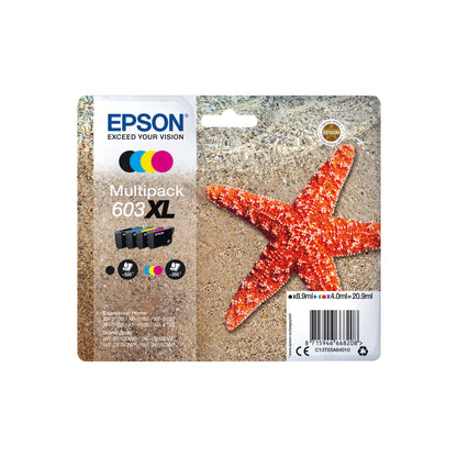 Epson 603XL Ink Cartridge Starfish High Yield Multipack CMYK C13T03A64010