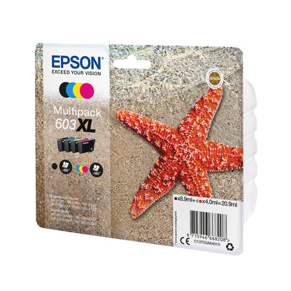 Epson 603XL Ink Cartridge Starfish High Yield Multipack CMYK C13T03A64010