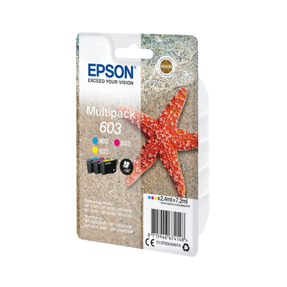 Epson 603 Ink Cartridge Starfish Multipack CMY C13T03U54010