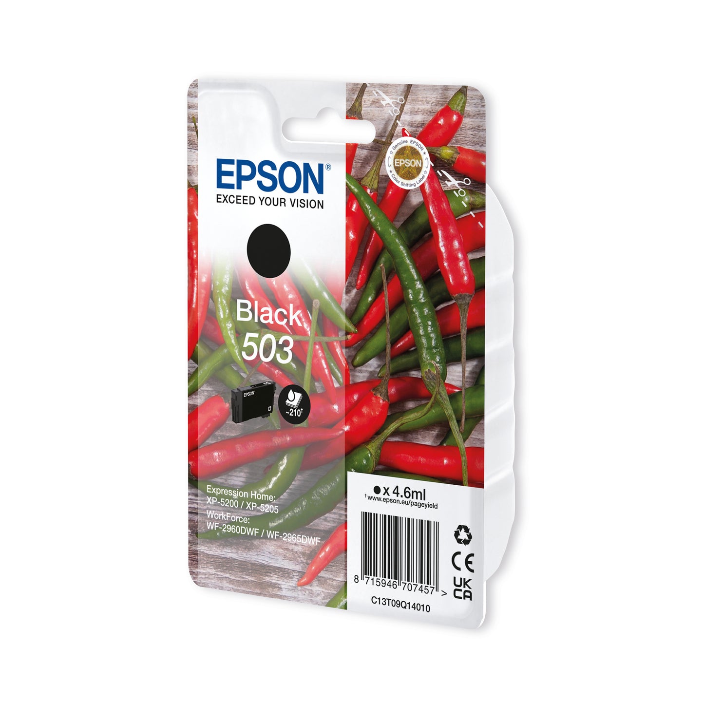 Epson 503 Ink Cartridge Chilli Black C13T09Q14010