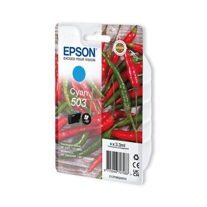 Epson 503 Ink Cartridge Chilli Cyan C13T09Q24010